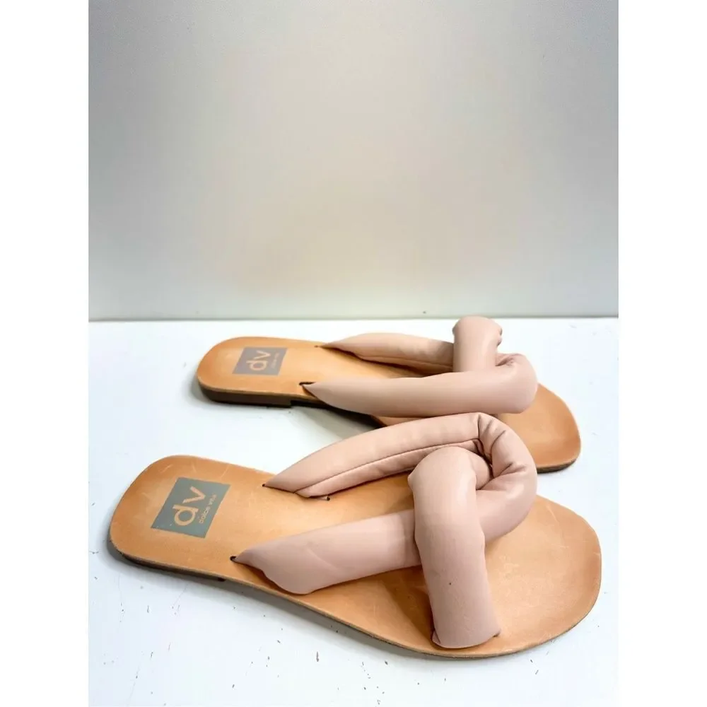 DV Dolce Vita Sandals Womens Size‎ 7 Pink Janae Slip On Flats